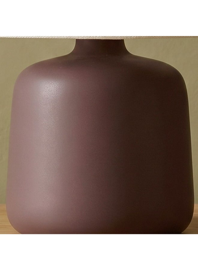 DANUBE HOME Ceramic Table Lamp Dark Brown - 35Cm for Bedroom - Image 4