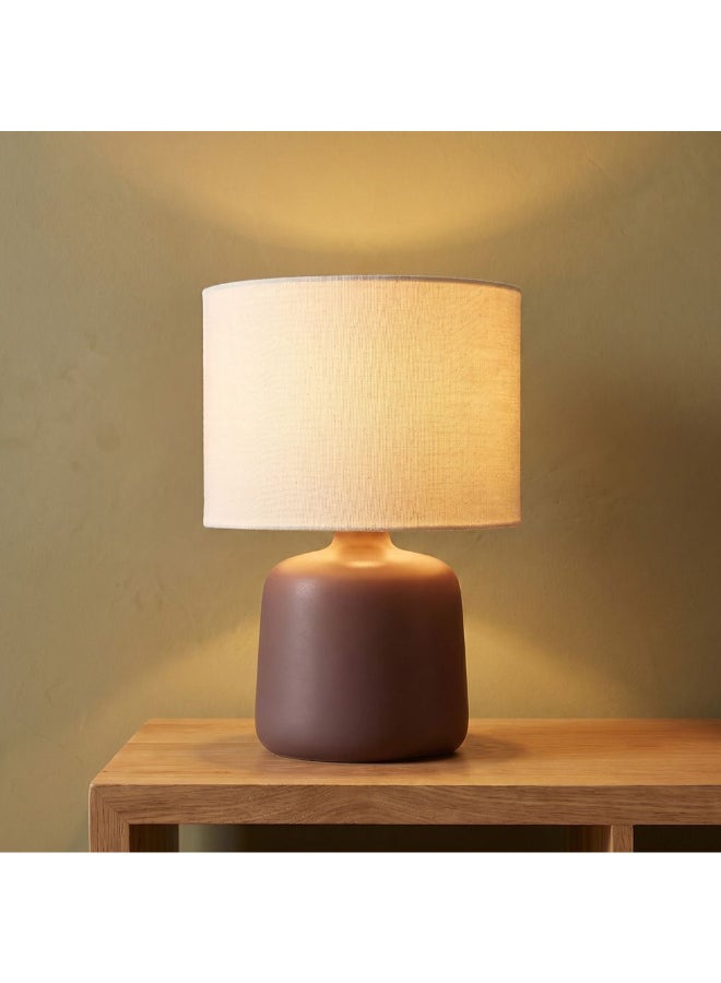 DANUBE HOME Ceramic Table Lamp Dark Brown - 35Cm for Bedroom - Image 2