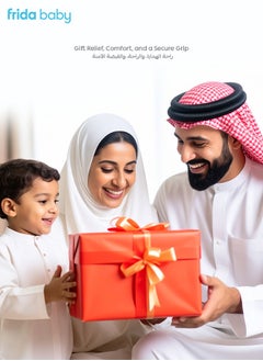 فريدا بيبي عضاضة الأطفال جِت-أ-جريب - لعبة تسنين سيليكونية ٣ في ١، تصميم سهل الإمساك، خالية من المواد الضارة، ملمس مهدئ للثة، تخفف آلام التسنين، ضرورية للأطفال من عمر ٣ أشهر فأكثر  - Image 4