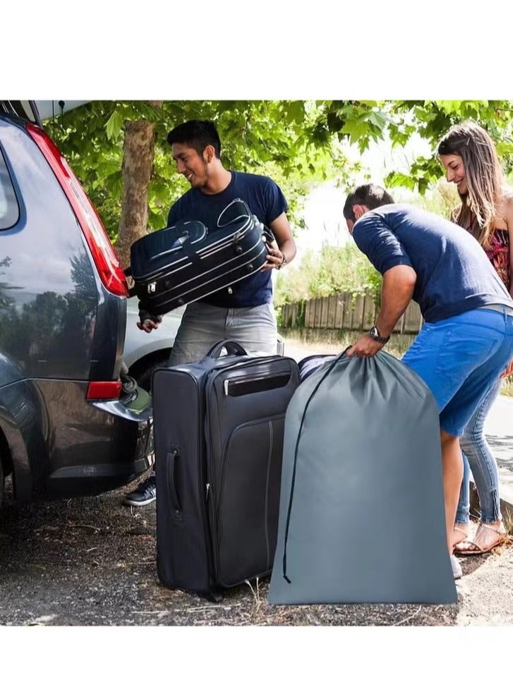 3 قطع حقيبة غسيل 23.6 * 35.4 بوصة سلة بطانة ، أكياس غسيل مع أربطة أكياس غسيل كبيرة جدا حقيبة تخزين الملابس القذرة شديدة التحمل لمزيج ثلاثة ألوان. - Image 3