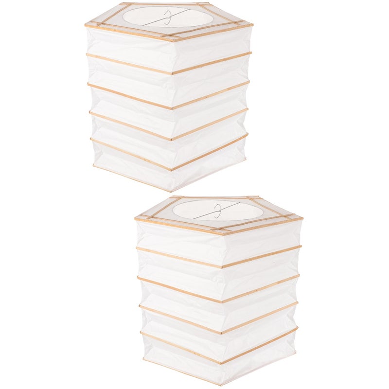 2pcs Color Paper Lampshade Household Foldable Lampshade Ceiling Decorative Lamp Cover - Image 1