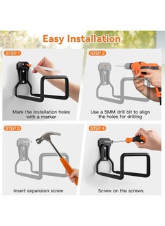 Arabest Garden Hose Holder Wall Mount Hose Hook Heavy Duty Metal Hose Hook For Outdoor Garden Patio Garage  - Image 3