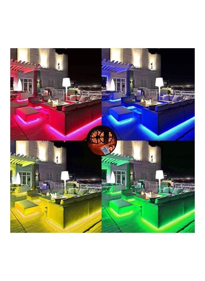 NIBEMINENT 10M 5050 RGB WiFi LED Soft Light Strip Kit With Remote Wireless Controller Brown  - Image 5