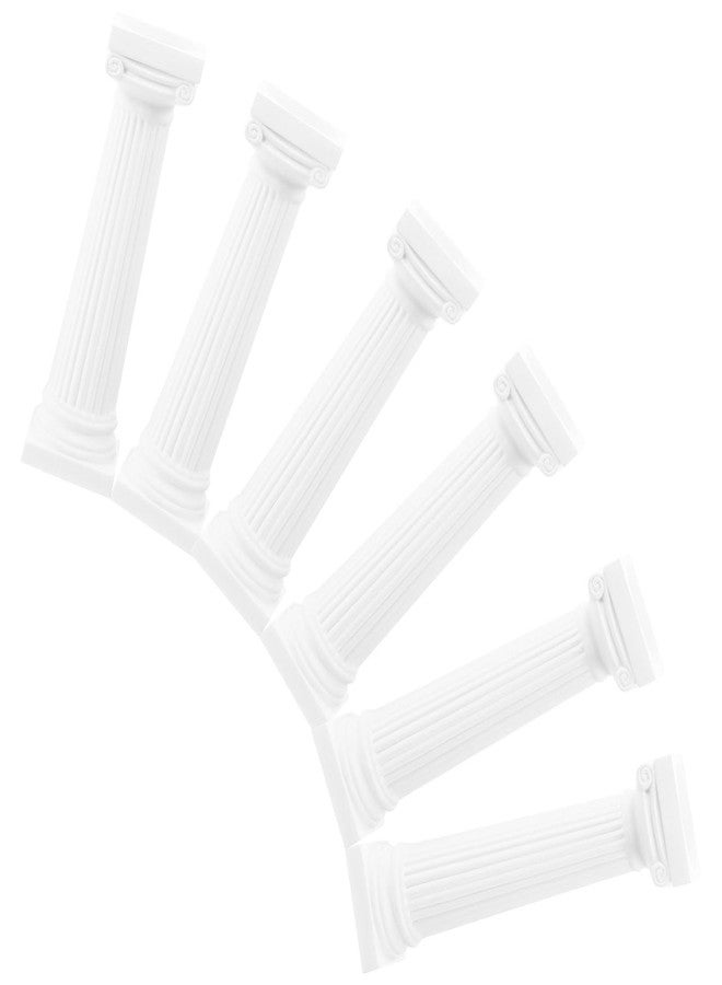 Yardenfun Mini Roman Column Statue 4.92 Inch White Decorative Pillar for Dollhouse Accessories Home Decor Wedding Party Centerpieces - Image 1