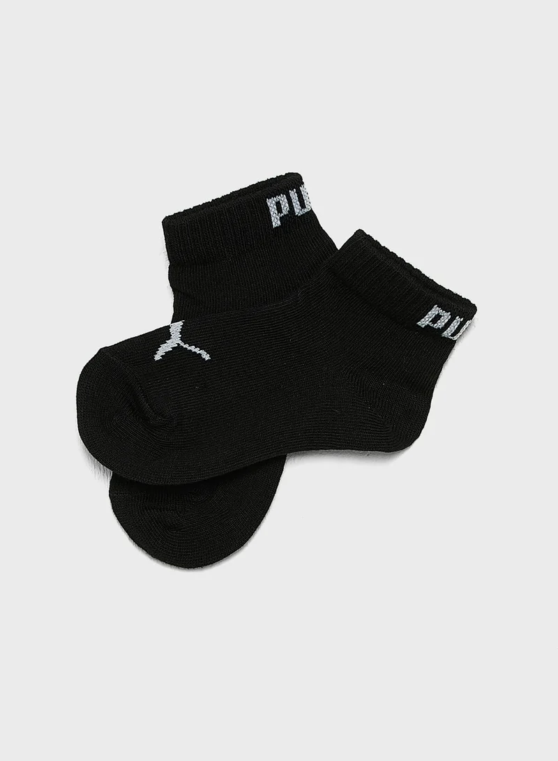 PUMA Kids 3 Pack Quarter Socks