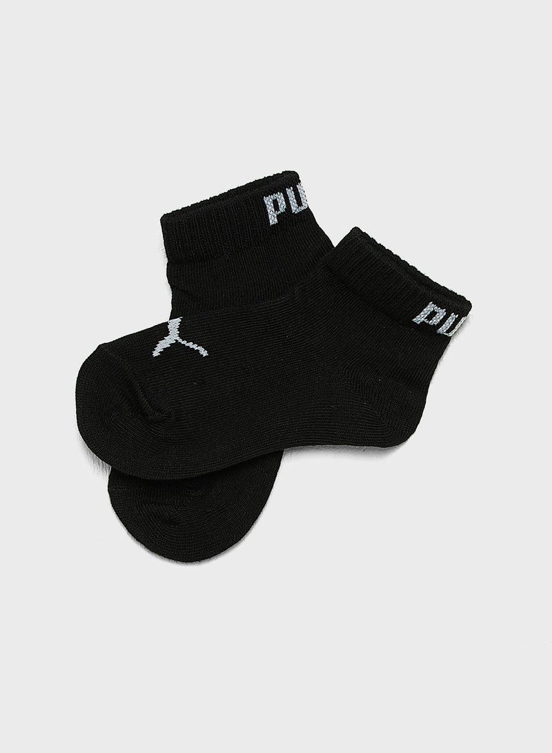 PUMA Kids 3 Pack Quarter Socks - Image 2