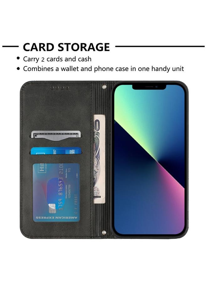 زبون جراب هاتف iPhone 13 من الجلد المغناطيسي بتصميم كرة القدم - Image 3