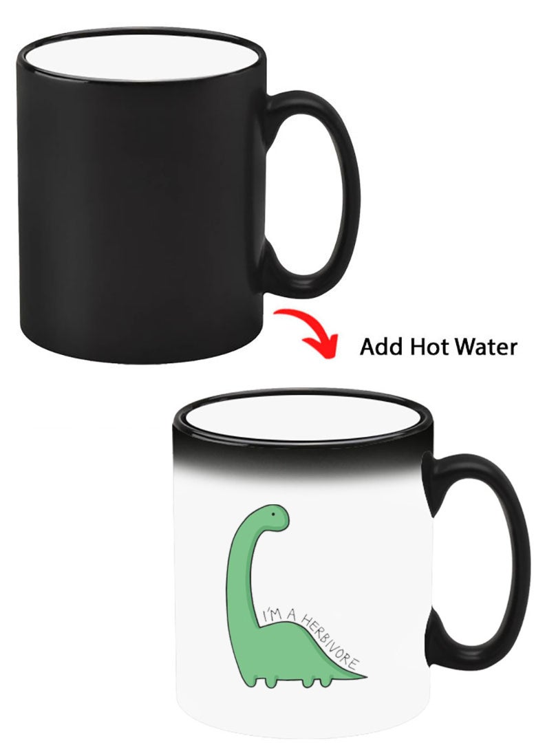 Theodor Color Changing Heat Sensitive Ceramic Mug, Image Revealed When HOT Liquid is Added! Dino - Image 1
