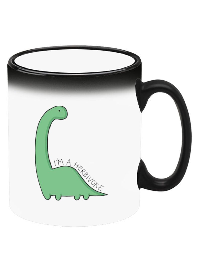 Theodor Color Changing Heat Sensitive Ceramic Mug, Image Revealed When HOT Liquid is Added! Dino - Image 2