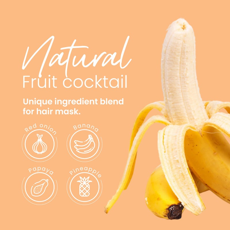 ANYELUZ Hair Mask with Banana and Fruit Extracts â€“ For Dry and Damaged Hair, Restores Shine and Strength - Image 5