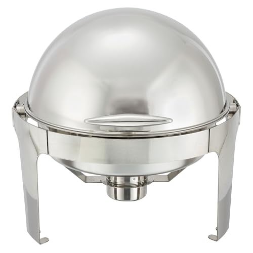 Winco Winco Madison Stainless Steel Chafer with Roll Top 6 Quart 