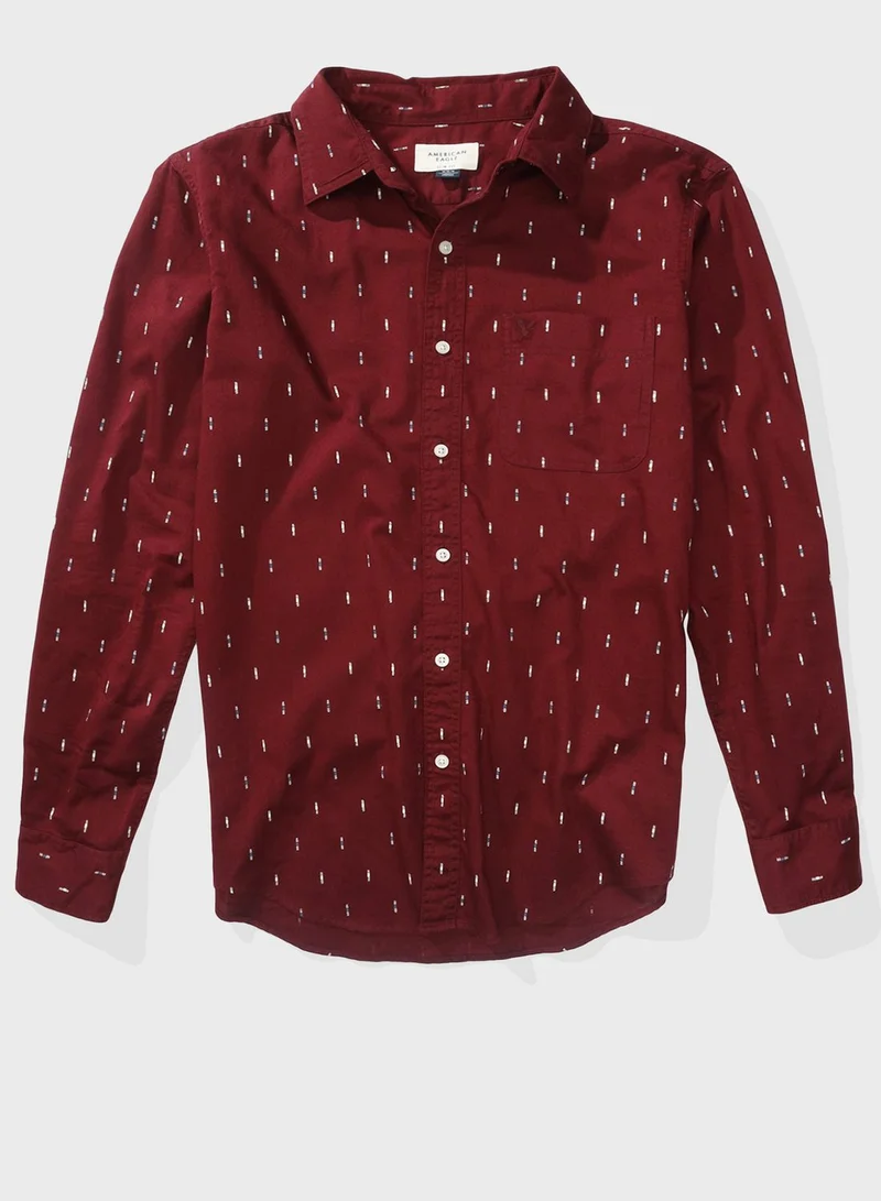 American Eagle Printed Slim Fit Shirt