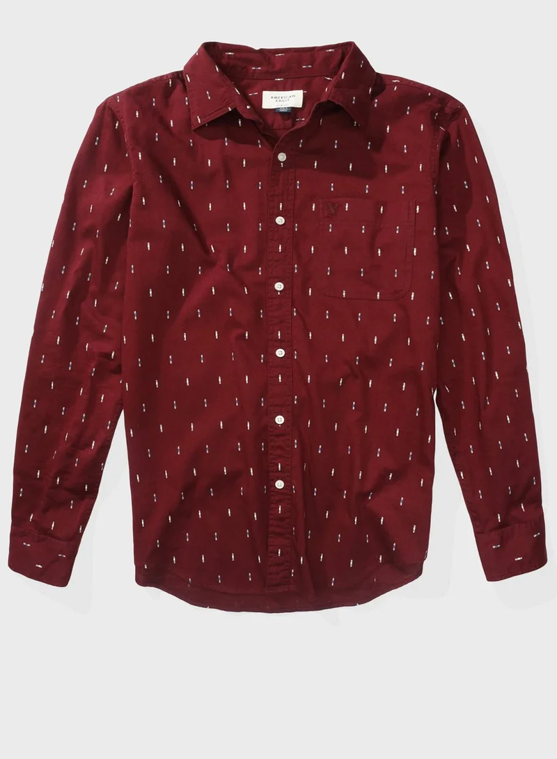American Eagle Printed Slim Fit Shirt