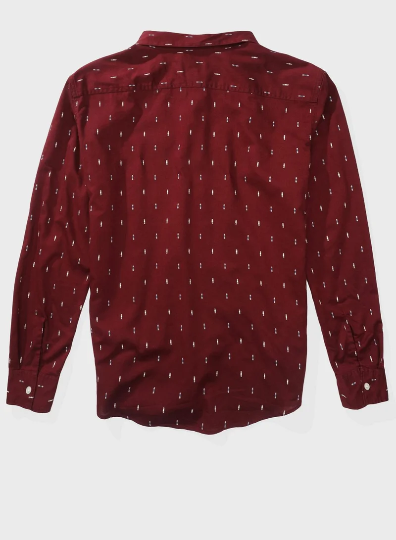American Eagle Printed Slim Fit Shirt