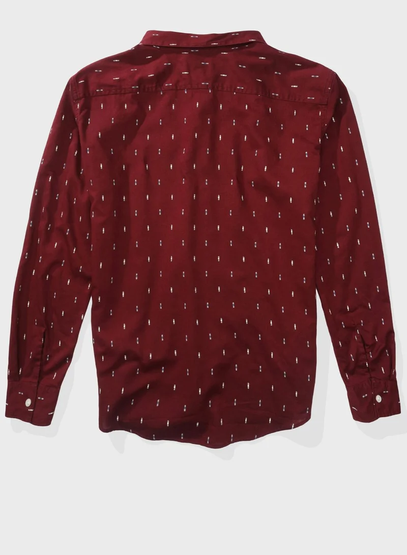 American Eagle Printed Slim Fit Shirt