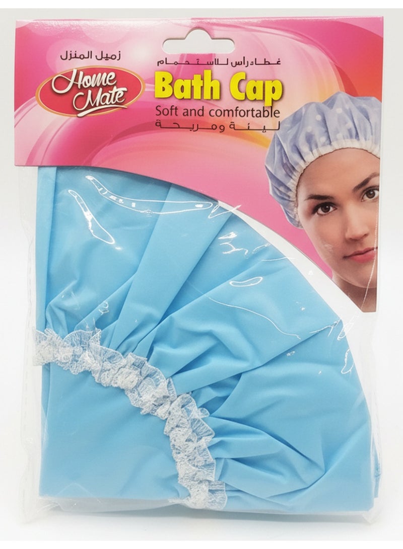 Home Mate Bath Hair Moisture Proof Cap Shower Cap Waterproof Shower Hair Cap Assorted Colors