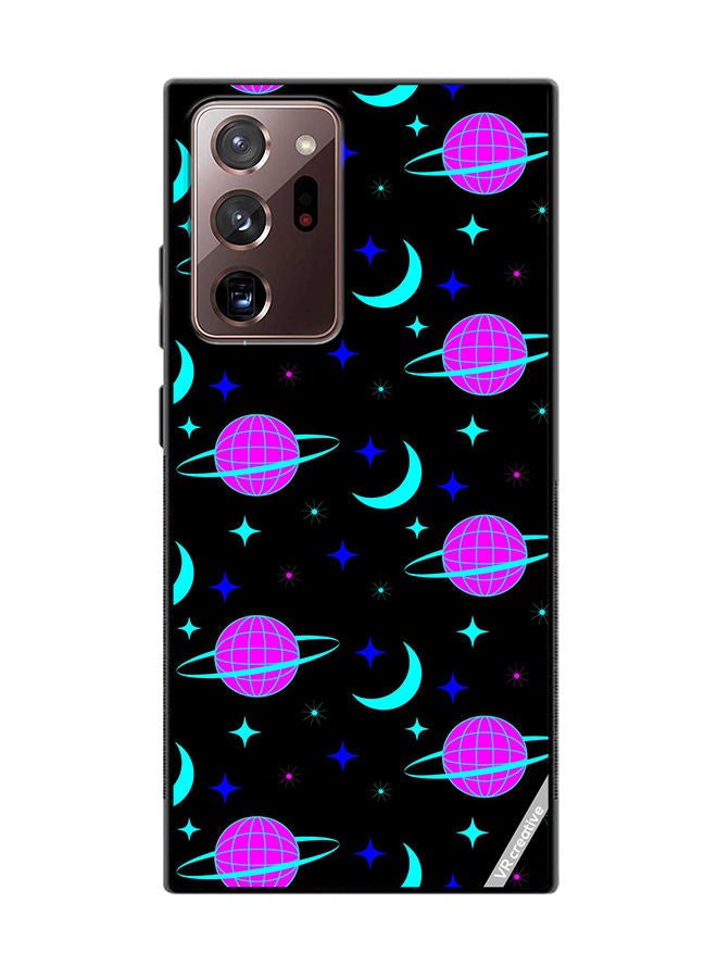 VR CREATIVE Protective Case Cover For Samsung Galaxy Note20 Ultra 5G Pattern On Black Design Multicolour - Image 1