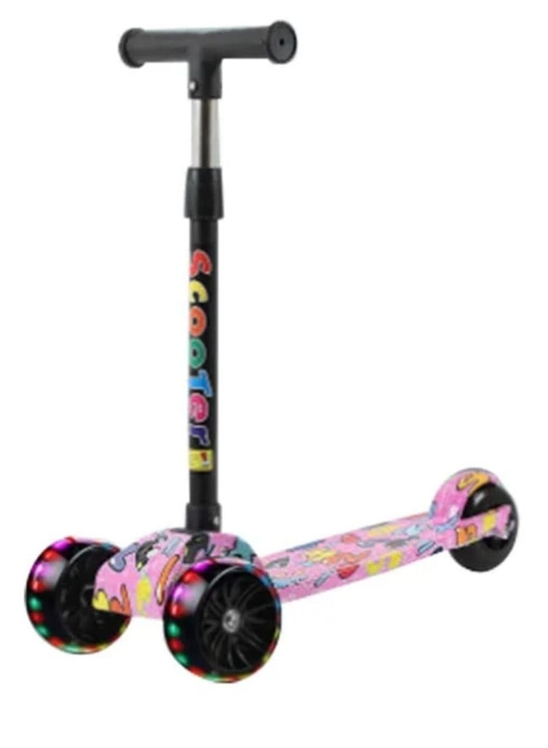 MARAH TOYS Foldable and Adjustable 3-Wheel Scooter for Kids with 5cm Foldable and Adjustable 3-Wheel Scooter - Image 1