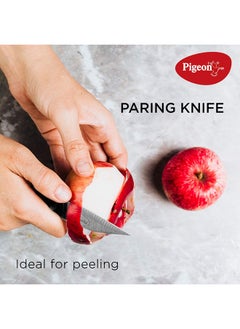 pigeon Pigeon by Stovekraft Angular Holder Shears Kitchen Knifes 6 Piece Set with Wooden Block (Stainless S  - Image 3