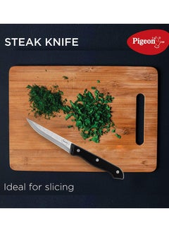 pigeon Pigeon by Stovekraft Angular Holder Shears Kitchen Knifes 6 Piece Set with Wooden Block (Stainless S  - Image 4