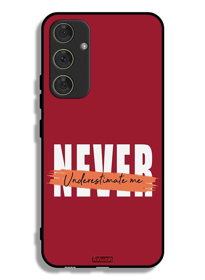 Tolwak Samsung Galaxy A54 5G Protective Case Cover Never Underestimate Me - Image 1