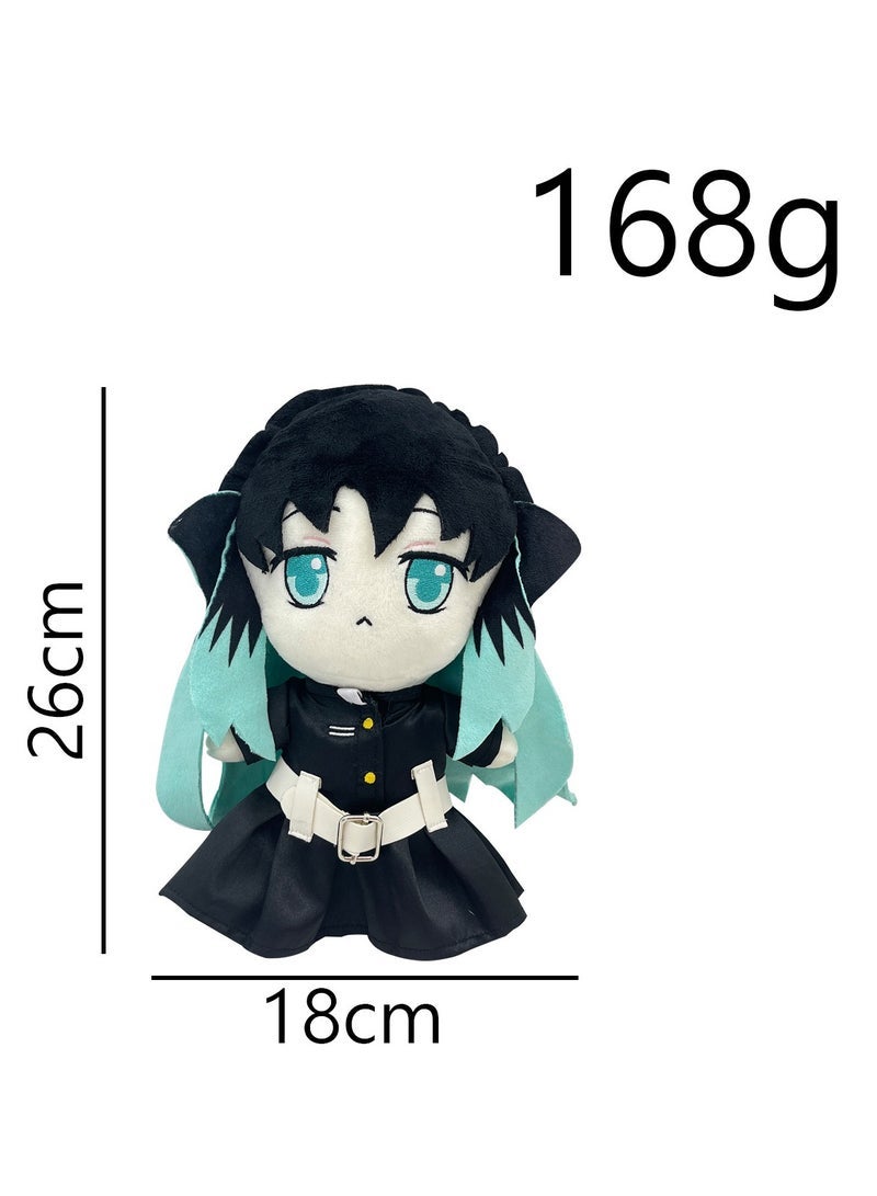 general Demon Slayer Tokitou Muichiro Plush Toy 26cm Anime Kimetsu No Yaiba Stuffed Plushie Doll Kids Toy Gift Cartoon Doll Toys - Image 3