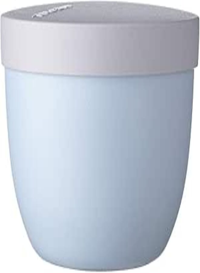 Mepal - Snackpot Ellipse - Practical container for storing and transporting food - Freezer safe - Dishwasher safe - 350 ml - Old Nordic Blue