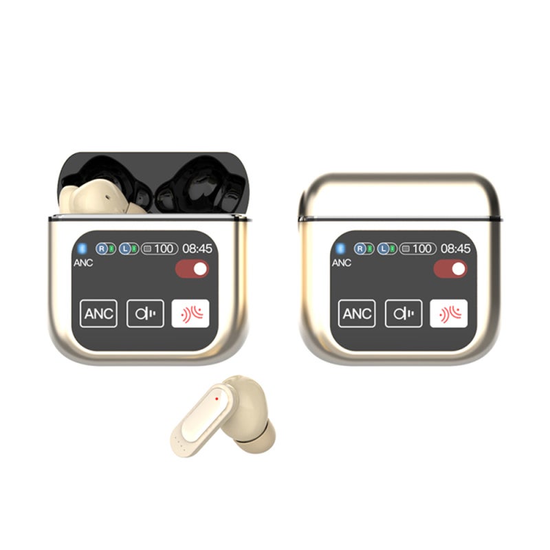 Wireless Earbuds: Skin Tone, High Fidelity Sound, ANC+ENC Noise Reduction - Large Capacity Battery, Touch Screen Control for Music Lovers, Daily Commute & Office Use - Image 1