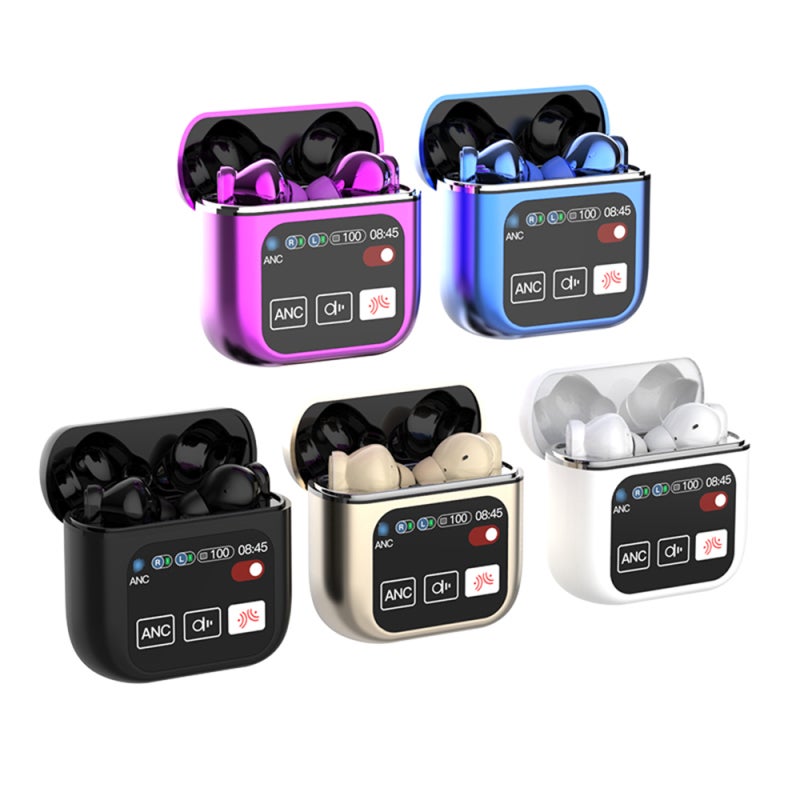 Wireless Earbuds: Skin Tone, High Fidelity Sound, ANC+ENC Noise Reduction - Large Capacity Battery, Touch Screen Control for Music Lovers, Daily Commute & Office Use - Image 2