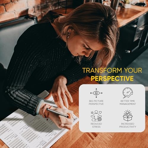Productivity Store - Weekly Desk Planner Pad, 12-Month Productivity Planner, Tear-Out Deskpad for To-Do List, Productivity Tools for Time Management and Mindfulness, A4 Size, Black - Image 5