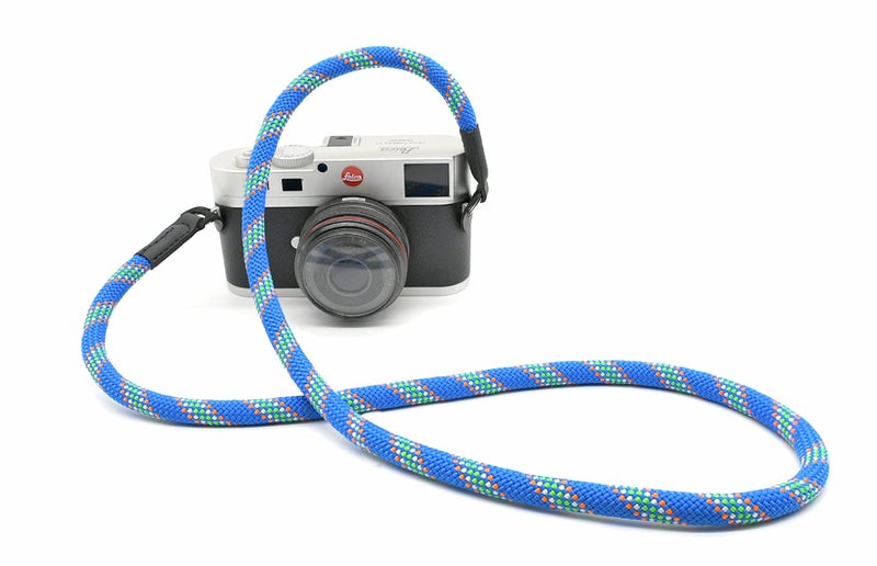 Eorefo Camera Strap Vintage 100cm Nylon Climbing Rope Camera Neck Shoulder Strap for Micro Single and DSLR Camera(Blue) - Image 2