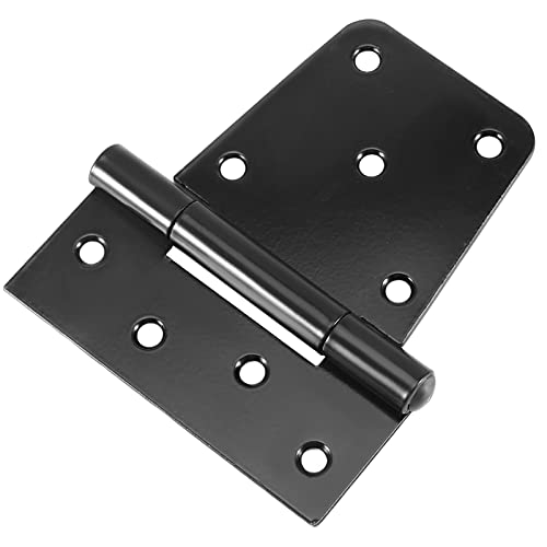 MOUYAT 10 Pack 3-1/2 Inch Door Shed Hinges, Black Iron Square Barn Hinges with 90 Screws, Heavy Duty Rustproof Gate Hinges for Door, Wood Fences, Gate - Image 4