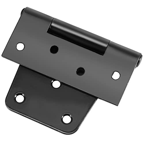 MOUYAT 10 Pack 3-1/2 Inch Door Shed Hinges, Black Iron Square Barn Hinges with 90 Screws, Heavy Duty Rustproof Gate Hinges for Door, Wood Fences, Gate - Image 5