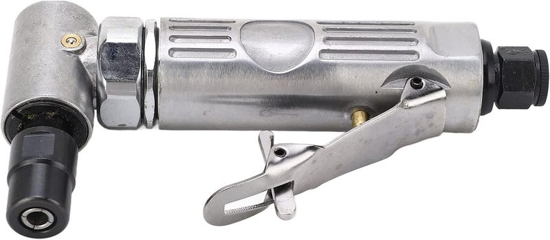 90 Degree Air Die Grinder, Pneumatic Grinder Machine with 1/4in and 1/8in Chuck, 20000RPM Adjustable Speed Right Angle Die Grinder for Polishing and Deburring, Zinc Alloy and Tungs - Image 2