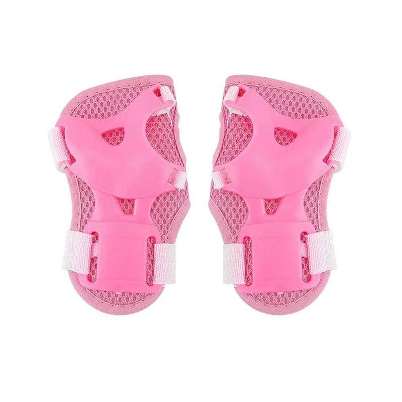Spartan Knee Elbow and Wrist Protective Set Small – Pink | Foam Cushion with Hard Slide Caps | Soft Fleece Interior | Flex Velcro Straps | Youth Size S (6‑10 Years) Multi‑Joint Safety Gear SP‑9062S - Image 2