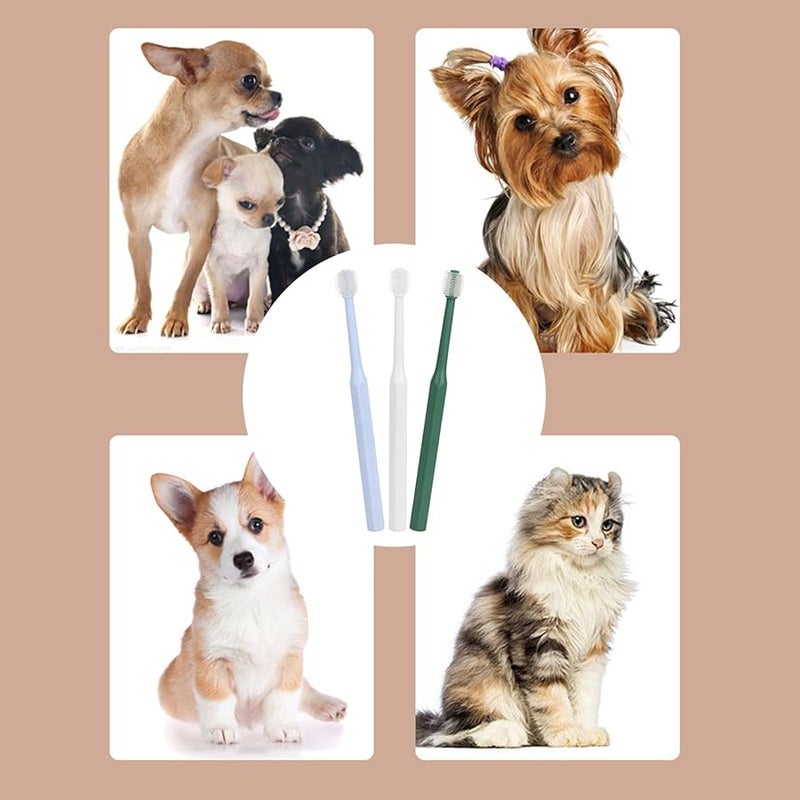 Green Circular Dog Toothbrush 360 Degree Teeth Cleaning Kit For Pet Dental Health - Image 3