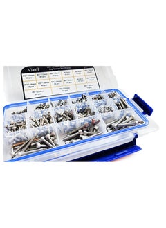 Vixel 624 Pieces Din 912 Hex Head Socket Cap Screws Set, M3 To M5 Sizes, Stainless Steel, Includes Hexagonal Wrenches And Tweezer  - Image 4