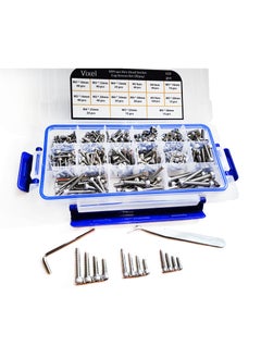 Vixel 624 Pieces Din 912 Hex Head Socket Cap Screws Set, M3 To M5 Sizes, Stainless Steel, Includes Hexagonal Wrenches And Tweezer  - Image 2
