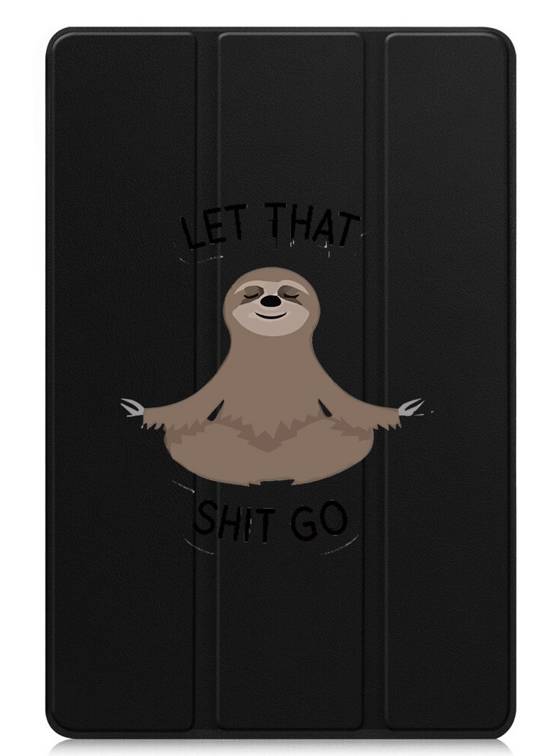 Theodor Protective Flip Case For Huawei MatePad 11.5 S (2024) With Trifold Stand Auto Wake Sleep Shockproof Cover Let that go BLack - Image 1