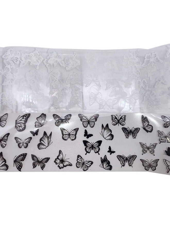 LLAMEVOL Butterfly Nail Foil Nail Art Sticker Nail Decal Flower Transfer Starry Sky Paper Colorful Nail Transfer Foils For Women Girls Fingernails Toenails Decorations  - Image 4