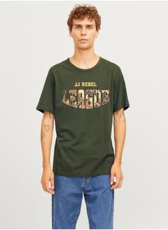JJ Rebel League Camouflage Graphic Print T-Shirt  - Image 1