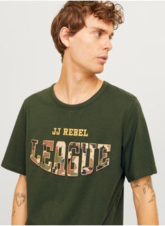 JJ Rebel League Camouflage Graphic Print T-Shirt  - Image 2