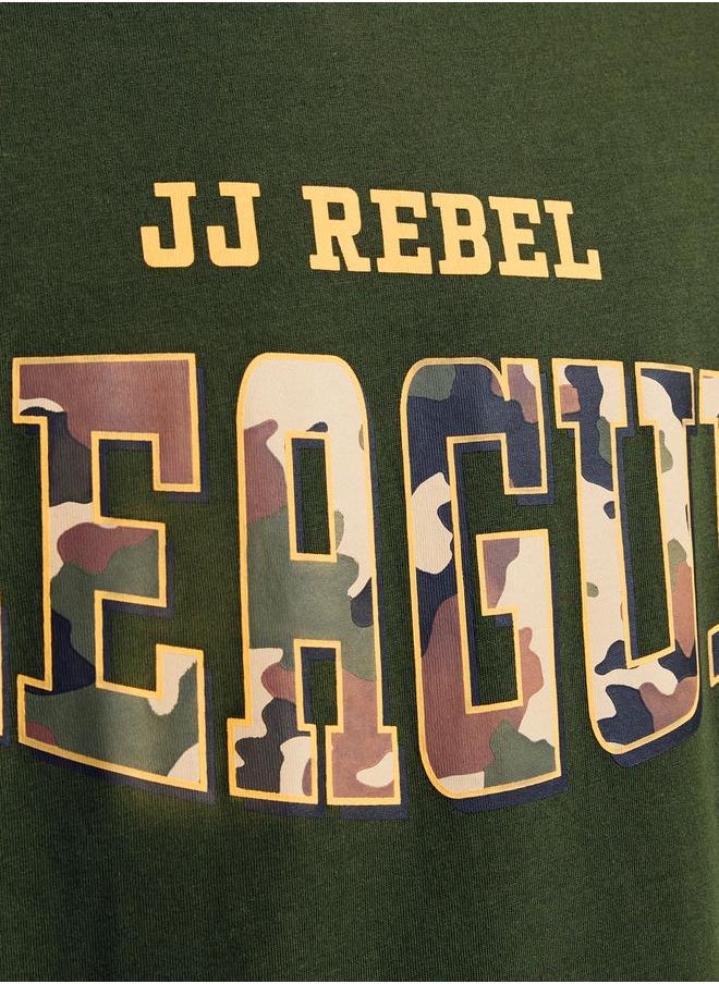JJ Rebel by Jack & Jones League Camouflage Graphic Print T-Shirt  - Image 3