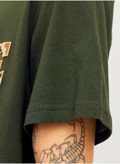 JJ Rebel League Camouflage Graphic Print T-Shirt  - Image 4