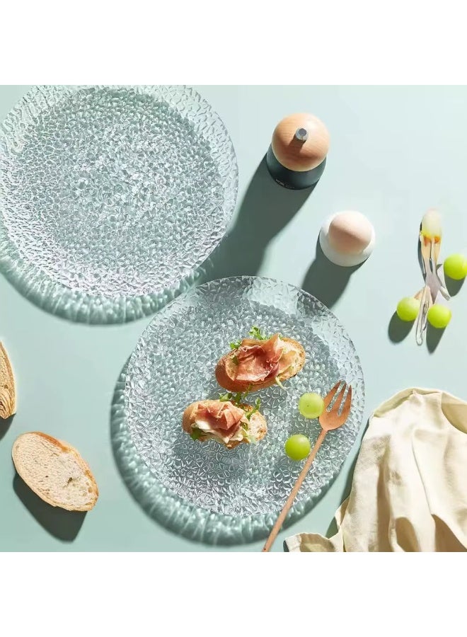 Glass Dinnerware Set - 6 Pieces - Decorative Serving Dishes for Desserts and Fruits - Elegant for Kitchen and Dining Room - Versatile Dinnerware - Image 2