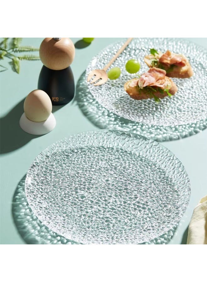 Glass Dinnerware Set - 6 Pieces - Decorative Serving Dishes for Desserts and Fruits - Elegant for Kitchen and Dining Room - Versatile Dinnerware - Image 3