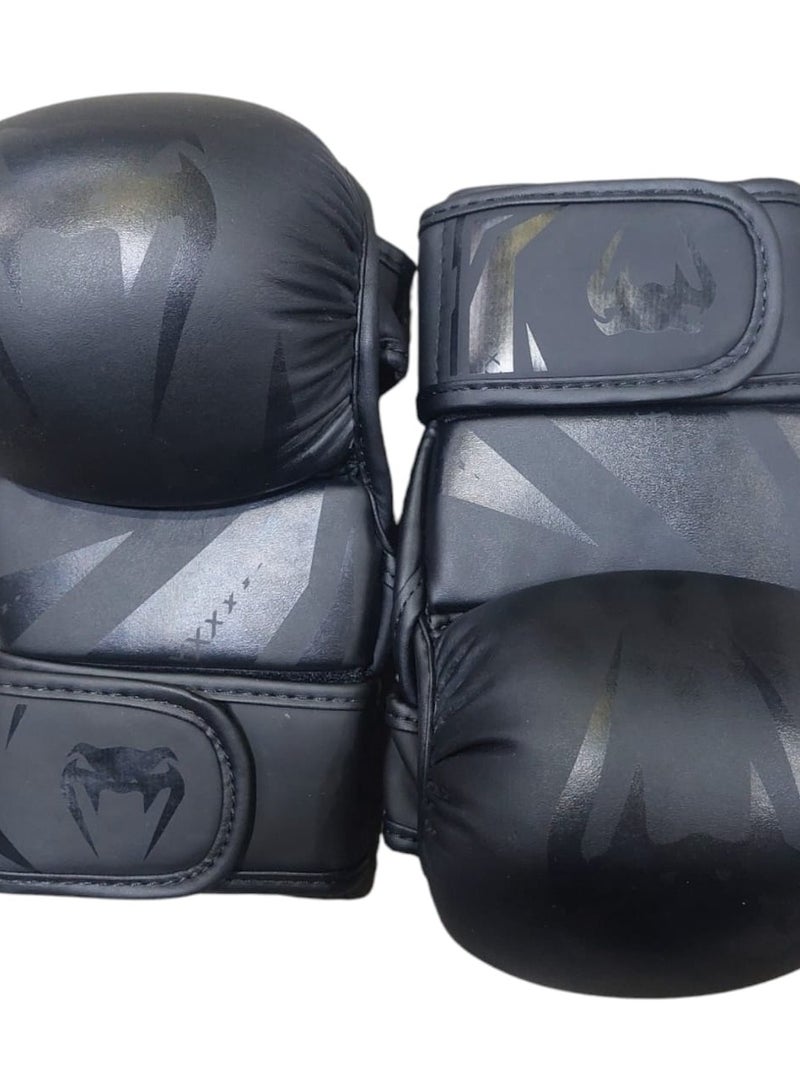 Generic Sports Boxing Gloves - Professional High Performance Design to Protect Hands During Training and Matches (Black) - Image 2