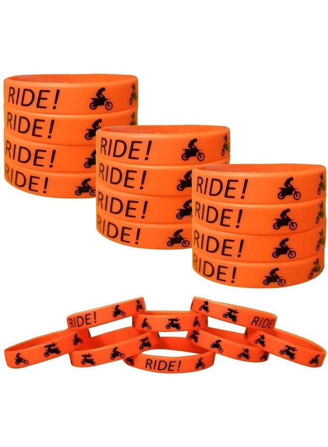 CupaPlay 24Pcs Dirt Bike Party Favors Rubber Bracelets Motocross Game Party Supplies Gifts/Prize/Goodie Bag Stuffers Slicone Wristbands - Image 2