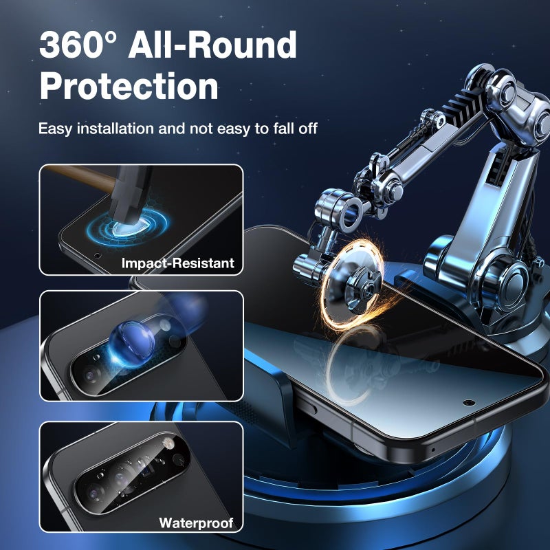 LK 4Pcs Screen Protector for Google Pixel 9 Pro + Camera Lens Protector - Image 5