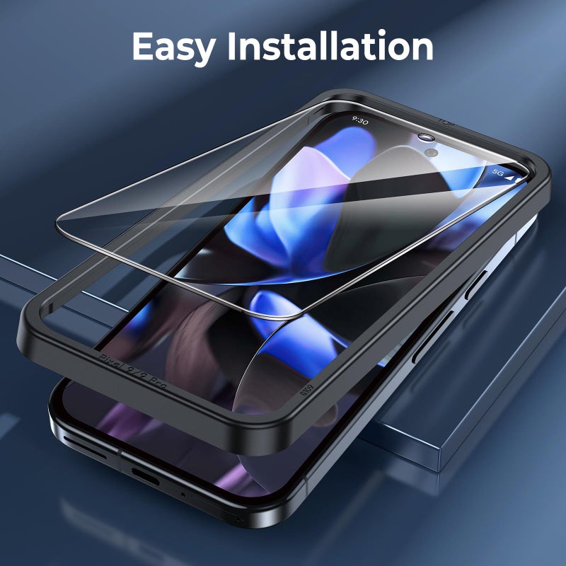 LK 4Pcs Screen Protector for Google Pixel 9 Pro + Camera Lens Protector - Image 3